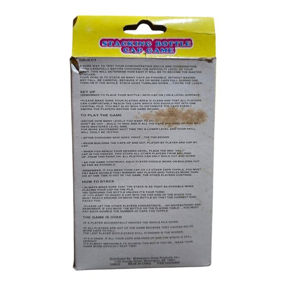 Vintage Stacking Bottle Cap Game - Picture 3 of 3